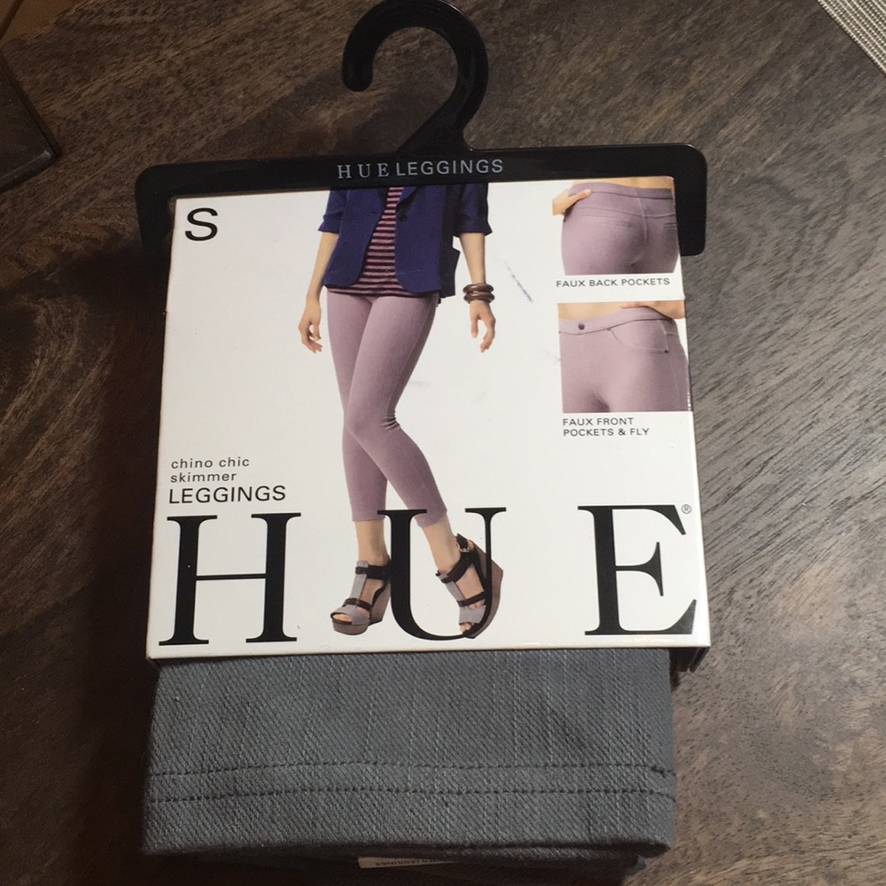 Hue Chino Chic Skimmer Leggings in Castlerock NWT